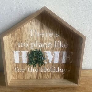 Faux Wood Christmas Holiday tabletop Decor Farmhouse Rustic